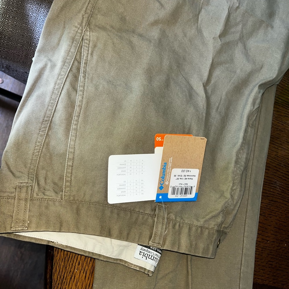 Columbia Omni-shade cargo pants 42/30